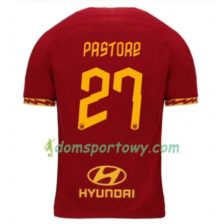 Koszulka AS Roma Pastore 27 Domowe Koszulki Piłkarskie 2019-2020 Krótki Rękaw